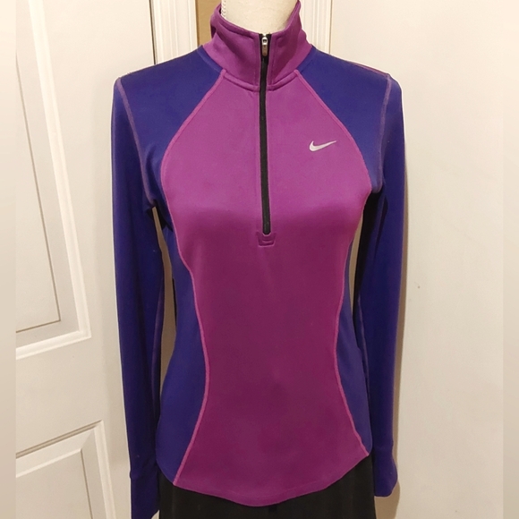 🌺 Like New NIKE Quarter Zip Athletic Shirt/Shacket - Picture 1 of 11